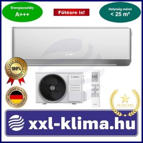   Bosch Climate 7000i 2,6 kW Klíma Ezüst Fűtésre opt. SCOP 5,1  SEER 10,1 DH