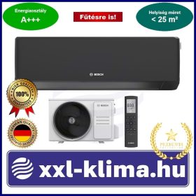   Bosch Climate 7000i 2,6 kW Klíma  Fekete Fűtésre opt. SCOP 5,1  SEER 10,1 DH