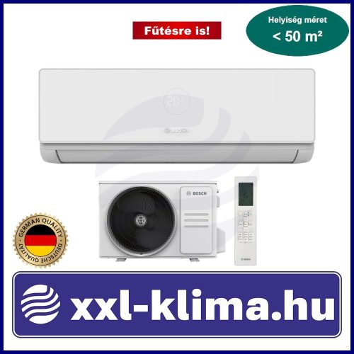 Bosch Climate 4000i 5,2 kW Klíma Szett Fűtésre  is -20°C-ig SCOP 4,6  SEER 8,0