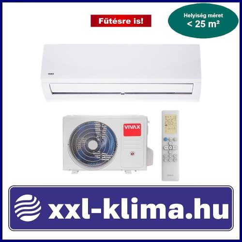 VIVAX N Design ACP-09CH25AENI R32 2,5 kW Klíma Szett Fűtésre is -20°C-ig