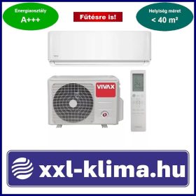   VIVAX R+ Design ACP-12CH35AERI+ R32 3,5 kW Klíma Szett Fűtésre is -25°C-ig