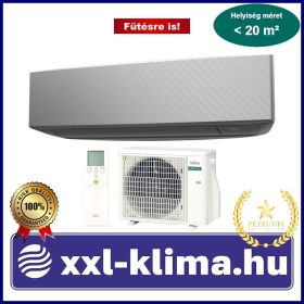   Fujitsu Design KE ASEG07KETF-B/AOEG07KETA 2,0 kW Klíma Szett Fekete Fűtésre is 