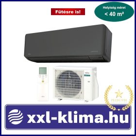   Fujitsu Standard KM ASEH12KMCG-B/AOEH12KMCG 3,4 kW Klíma Szett Fekete   Fűtésre is 