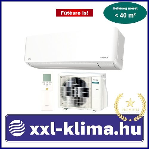 Fujitsu Standard KM ASEH14KMCG/AOEH14KMCG 4,2 kW Klíma Szett Fehér  Fűtésre is 