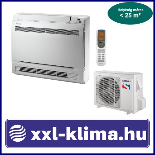 Sinclair CONSOLE ASP-09BI 2,7 kW Klíma Szett