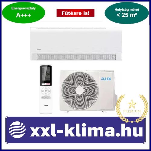 AUX Aura ASW-H09B7A4/CAR3DI-D0-4  2,7 kW Klíma Huzatmentes Fűtésre is SCOP 4,6 SEER 8,5