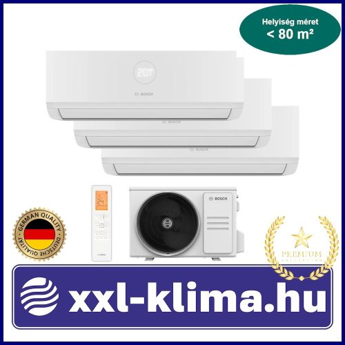 Bosch Climate 5000M Multi 7,9 kW + 3 Beltéri CL2000 3,5 kW