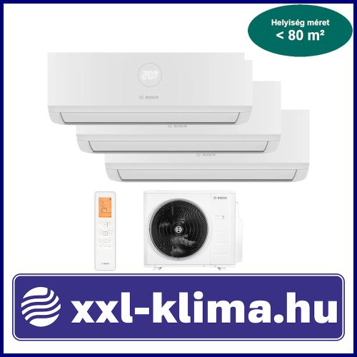 Bosch Climate 7000M Multi 7,9 kW + 3 Beltéri 3,5 kW