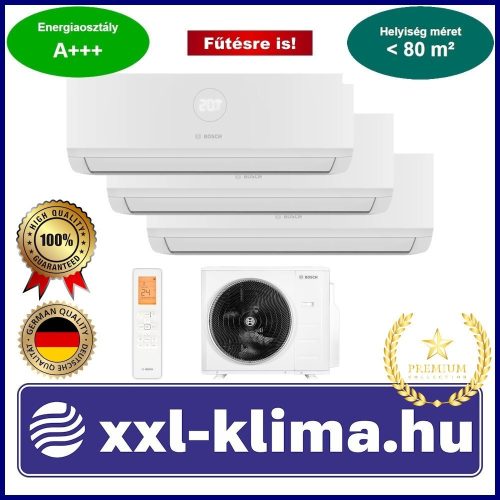 Bosch Climate 7000M Multi 7,9 kW + 3 Beltéri CL7000 3,5 kW