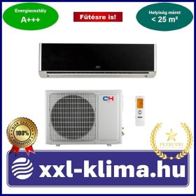   Cooper&Hunter SUPREME CONTINENTAL CH-S09FTXAL2 2.7 kW Klíma - fekete Fűtésre opt. SCOP 6,0 SEER 9,0 DH