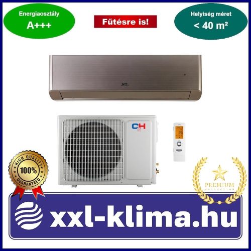 Cooper&Hunter SUPREME CONTINENTAL CH-S12FTXAL2 3.5 kW Klíma - arany Fűtésre opt.  SCOP 5,4 SEER 8,5 DH