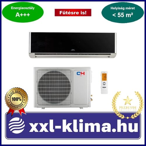 Cooper&Hunter SUPREME CONTINENTAL CH-S18FTXAL2 5.3 kW Klíma fekete Fűtésre opt. SCOP 5,7 SEER 7,6 DH
