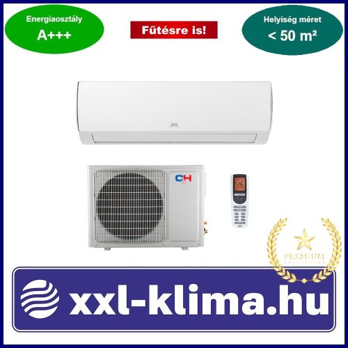 Cooper&Hunter Daytona CH-S18FTXD2-NG 5.2 kW Klíma  - fehér Fűtésre is SCOP 4,6 SEER 7,1