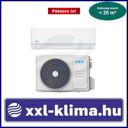Midea MDV EVO (EVO-026-SP) 2,6 kW Klíma Szett Fűtésre is -20C fokig cseptálca fűtéssel