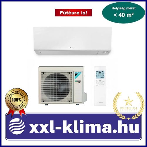 Daikin Perfera W FTXM35A + RXM35A9 3,5 kW Klíma Szett Fűtésre optimalizált 