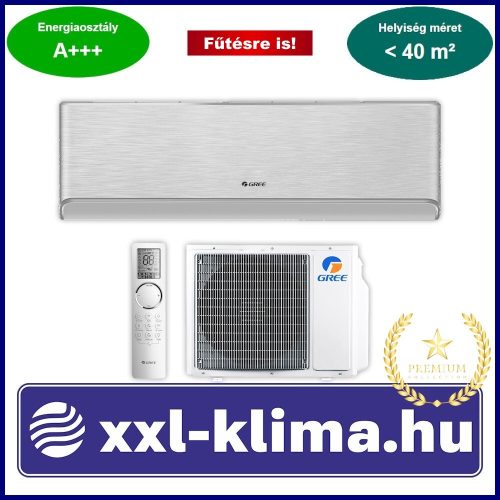 Gree Airy  3,5 kW GWH12AVCXD-K6DNA1A Klíma Szett​ Fűtésre  is SCOP 4,6 SEER 8,5