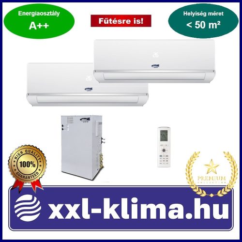 Tekno Point IDRA NEXT Dual Multisplit IDRA2-18H 5,2 kW Víz, Levegő Klíma 2 beltérivel  Szett Fűtésre is ajánlott!