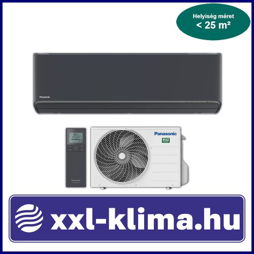 Panasonic XZ-H Etherea R32 Antracitszürke KIT-XZ25-ZKE-H 2,5 kW Klíma Szett