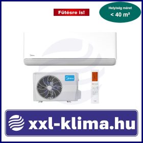  Midea Breezeless E MCB2-12-SP 3,5 kW Klíma Szett Fűtésre is! Scop 4,6 SEER 8,5