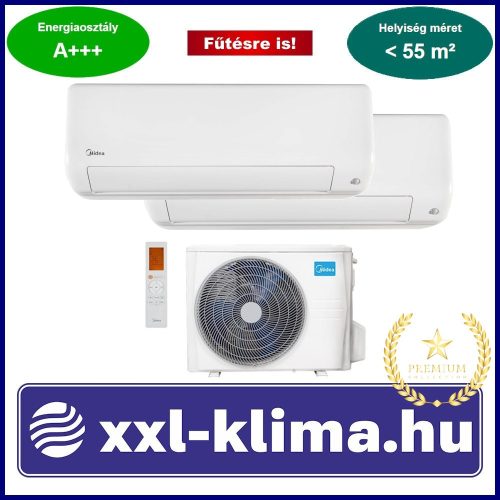 AUX Aura Pro Multi Dual 5,3KW klíma 2db 2,6Kw beltérivel Fűtésre is 