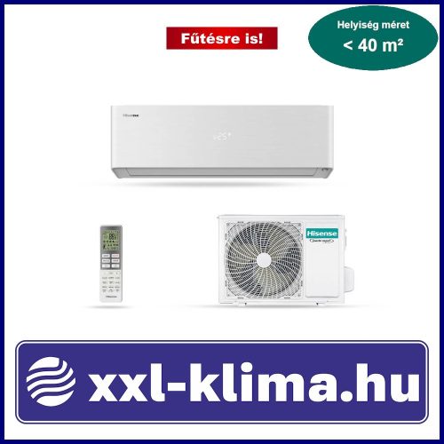 Hisense Energy Pro X QH35XV4A 3,5 kW Klíma - Fűtésre opt.  SCOP 5,1 SEER 8,5 DH