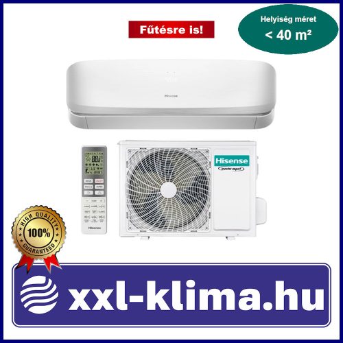 Hisense Fresh Air QJ35XJ3A 3,5 kW Klíma - Fehér Fűtésre is SCOP 4,6 SEER 8,5 DH