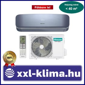   Hisense Fresh Air QJ35XJ3B 3,5 kW Klíma - Kék Fűtésre opt. SCOP 4,6 SEER 8,5 HD