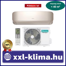   Hisense Fresh Air QJ35XJ3G 3,5 kW Klíma - Arany Fűtésre Is SCOP 4,6 SEER 8,5 HD