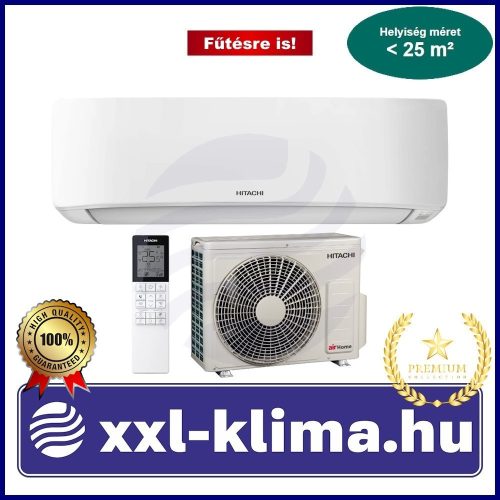 Hitachi airHome 400 2,5 kW Klíma Szett FŰTÉSRE IS! 