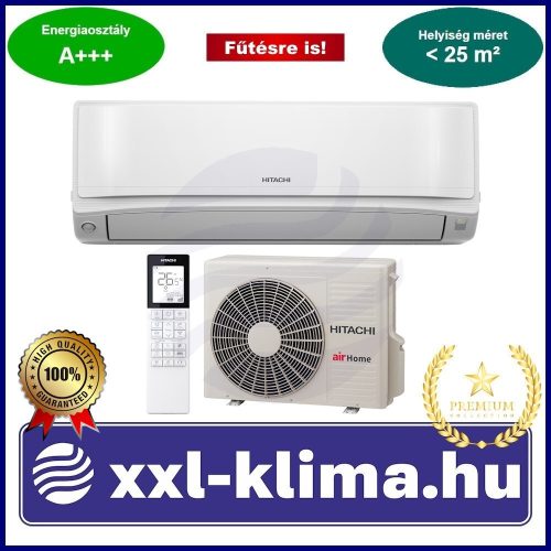 Hitachi airHome 600 2,5 kW Klíma Szett FŰTÉSRE OPTIMALIZÁLT