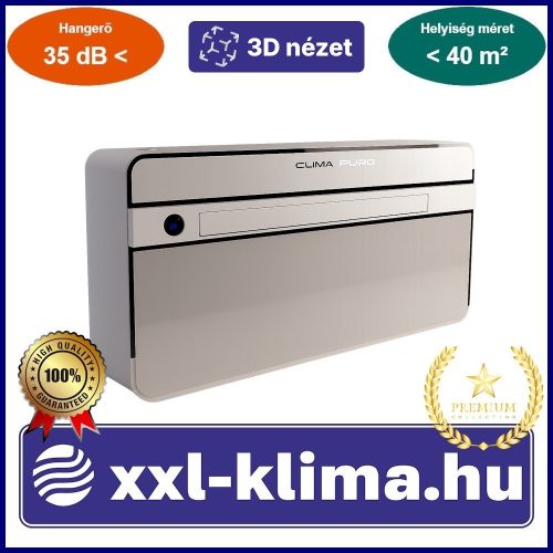 Zymbo Silent & Climapuro Plus Kültéri Nélküli Monoblokk Parapet Klíma
